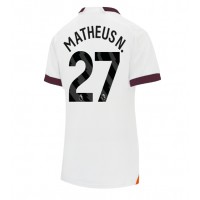 Manchester City Matheus Nunes #27 Gostujuci Dres za Ženska 2023-24 Kratak Rukav